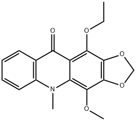 11-Ethoxy-4-methoxy-5-methyl-1,3-dioxolo[4,5-b]acridin-10(5H)-one Structure