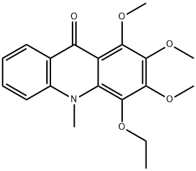 4-Ethoxy-1,2,3-trimethoxy-10-methylacridin-9(10H)-one 구조식 이미지