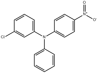 N-(3-Chlorophenyl)-N-(4-nitrophenyl)aniline Structure