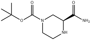 (S)-tert-Butyl 3-carbaMoylpiperazine-1-carboxylate Structure