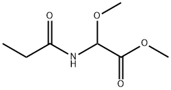 Acetic  acid,  methoxy[(1-oxopropyl)amino]-,  methyl  ester  (9CI) Structure