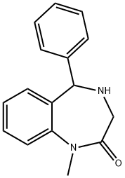 1-METHYL-5-PHENYL-1,3-DIHYDRO-2H-1,4-BENZODIAZEPIN-2-ONE Structure