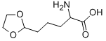 2-AMINO-5-[1,3]DIOXOLAN-2-YL-PENTANOIC ACID 구조식 이미지
