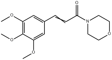 4-[1-Oxo-3-(3,4,5-trimethoxyphenyl)-2-propenyl]morpholine 구조식 이미지