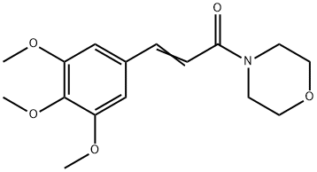 4-[1-Oxo-3-(3,4,5-trimethoxyphenyl)-2-propenyl]morpholine Structure