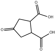 4-oxocyclopentane-1,2-dicarboxylic acid 구조식 이미지
