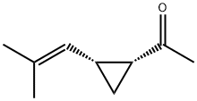 Ethanone, 1-[2-(2-methyl-1-propenyl)cyclopropyl]-, cis- (9CI) Structure