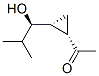 Ethanone, 1-[2-(1-hydroxy-2-methylpropyl)cyclopropyl]-, [1alpha,2beta(R*)]- (9CI) Structure