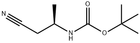 Carbamic acid, [(1R)-2-cyano-1-methylethyl]-, 1,1-dimethylethyl ester (9CI) Structure