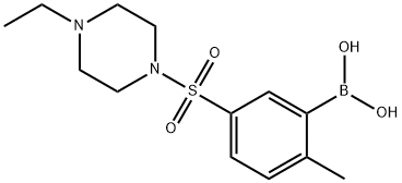 (5-((4-ethylpiperazin-1-yl)sulfonyl)-2-methylphenyl)boronic acid 구조식 이미지