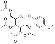4-METHOXYPHENYL 2,3,4,6-TETRA-O-ACETYL-ALPHA-D-MANNOPYRANOSIDE 구조식 이미지