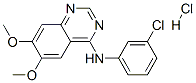6,7-Dimethoxy-4-[N-(3-chlorophenyl)amino]quinazoline hydrochloride 구조식 이미지