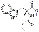 (S)-N-(Ethoxycarbonyl)-α-methyl-D-tryptophan Methyl Ester Structure