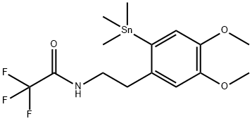 아세트아미드,N-[2-[4,5-DIMETHOXY-2-(TRIMETHYLSTANNYL)PHENYL]ETHYL]-2,2,2-TRIFLUORO- 구조식 이미지