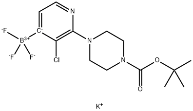 potassiuM (2-(4-(tert-butoxycarbonyl)piperazin-1-yl)-3-chloropyridin-4-yl)trifluoroborate 구조식 이미지