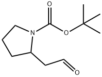 1-PYRROLIDINECARBOXYLIC ACID, 2-(2-OXOETHYL)-, 1,1-DIMETHYLETHYL ESTER Structure