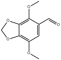 4,7-디메톡시-1,3-벤조디옥솔-5-카브알데하이드 구조식 이미지