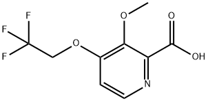 2-PYRIDINECARBOXYLIC ACID, 3-METHOXY-4-(2,2,2-TRIFLUOROETHOXY)- Structure