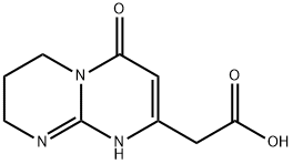 2-(6-Oxo-1,3,4,6-tetrahydro-2H-pyrimido[1,2-a]pyrimidin-8-yl)acetic acid 구조식 이미지
