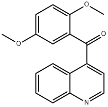 4-(2,5-Dimethoxybenzoyl)quinoline Structure