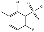 2-Chloro-6-fluoro-3-methylbenzenesulfonylchloride Structure