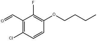 3-Butoxy-6-chloro-2-fluorobenzaldehyde Structure