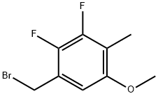 2,3-Difluoro-5-methoxy-4-methylbenzyl bromide Structure