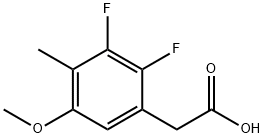 2,3-Difluoro-5-methoxy-4-methylphenylaceticacid Structure