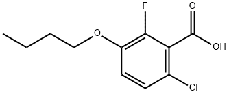 3-Butoxy-6-chloro-2-fluorobenzoic acid Structure