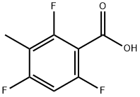 2,4,6-Trifluoro-3-methylbenzoic acid Structure