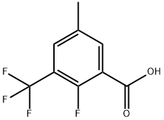 2-Fluoro-5-methyl-3-(trifluoromethyl)benzoic acid Structure