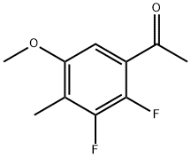 2',3'-Difluoro-5'-methoxy-4'-methylacetophenone Structure