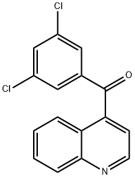 4-(3,5-Dichlorobenzoyl)quinoline Structure