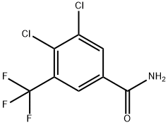 3,4-Dichloro-5-(trifluoromethyl)benzamide Structure