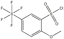 2-Methoxy-5-(pentafluorosulfur)benzenesulfonylchloride Structure