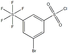 3-Bromo-5-(pentafluorosulfur)benzenesulfonylchloride Structure