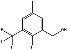 2-Fluoro-5-methyl-3-(trifluoromethyl)benzylalcohol Structure