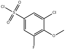 3-Chloro-5-fluoro-4-methoxybenzenesulfonylchloride Structure