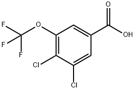 3,4-Dichloro-5-(trifluoromethoxy)benzoic acid Structure