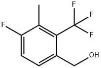 4-Fluoro-3-methyl-2-(trifluoromethyl)benzyl alcohol Structure