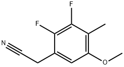 2,3-Difluoro-5-methoxy-4-methylphenylacetonitrile Structure