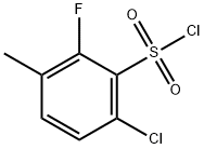 6-Chloro-2-fluoro-3-methylbenzenesulfonylchloride 구조식 이미지