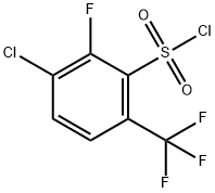 3-Chloro-2-fluoro-6-(trifluoromethyl)benzenesulfonylchloride Structure