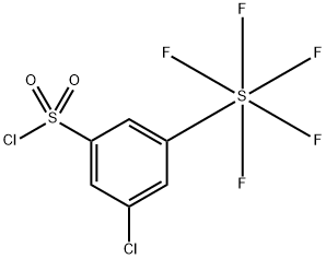 3-Chloro-5-(pentafluorosulfur)benzenesulfonyl chloride Structure