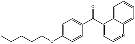 4-(4-Pentyloxybenzoyl)quinoline 구조식 이미지