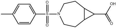 4-tosyl-4-azabicyclo[5.1.0]octane-8-carboxylic acid 구조식 이미지