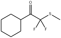 Ethanone, 1-cyclohexyl-2,2-difluoro-2-(methylthio)- (9CI) Structure