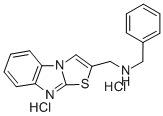 3-(벤질아미노메틸)티아졸로(3,2-a)벤즈이미다졸이염산염 구조식 이미지