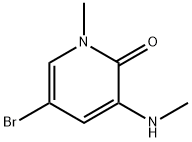 5-Bromo-1-methyl-3-(methylamino)pyridin-2(1H)-one Structure