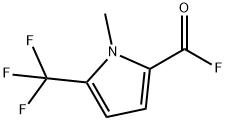 1H-Pyrrole-2-carbonylfluoride,1-methyl-5-(trifluoromethyl)-(9CI) 구조식 이미지